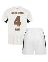 Bayer Leverkusen Jonathan Tah #4 Bortedraktsett Barn 2024-25 Korte ermer (+ bukser)